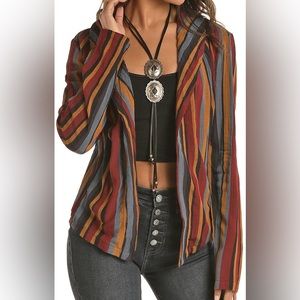 Stripped Flannel Top - Medium